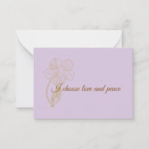 I Choose Love and Peace Positive Affirmation