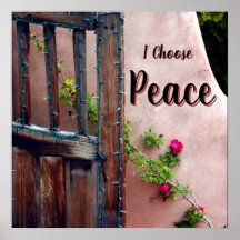 I Choose Peace Square Poster