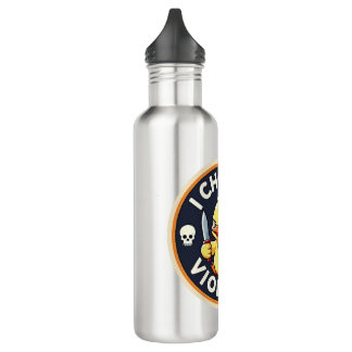 I Choose Violence Angry Duckling 710 Ml Water Bottle