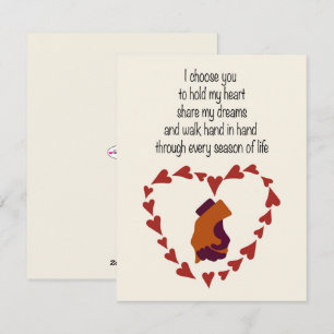 I Choose You Valentine Postcard