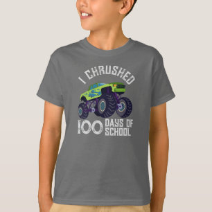 I chrused 100 days of school green monster truck  T-Shirt