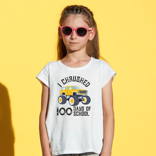 I chrused 100 days of school yellow monster truck  T-Shirt (Creator Uploaded)