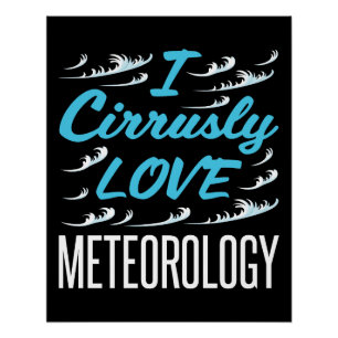 I Cirrusly Love Meteorology Meteorologist Poster