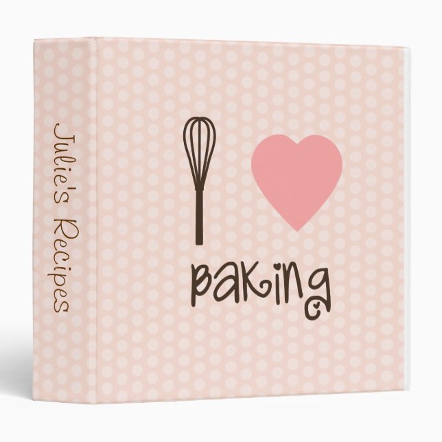 I classeur de recette de cuisson de coeur (Devant/Côté)