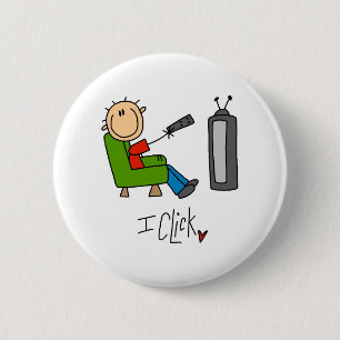 I Click TV 2 Inch Round Button