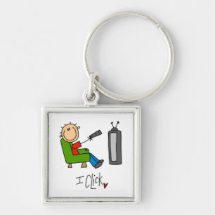 I Click TV Addict Keychain