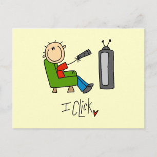 I Click TV Addict Postcard
