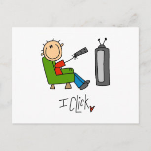 I Click TV Addict Postcard