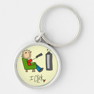 I Click TV Addict T-shirts and Gifts Keychain