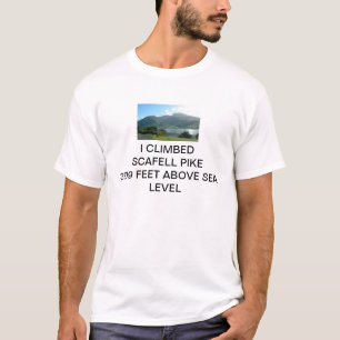 I CLIMBED SCAFELL PIKE 3209 FEET ABOVE SEA LEVEL T-Shirt