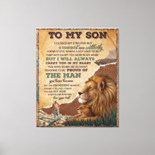 I Closed My Eyes For But A Moment - Dad To Son Canvas Print