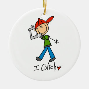 I Coach Ceramic Ornament