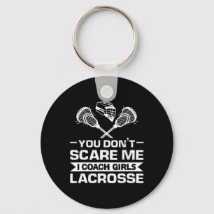 I Coach Girls Lacrosse Lacrosse Coach Keychain