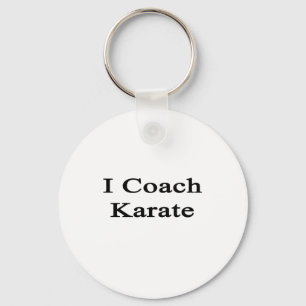I Coach Karate Keychain
