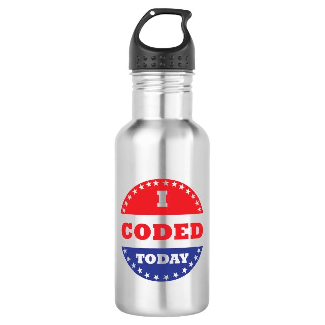 I Coded Today 532 Ml Water Bottle (Front)