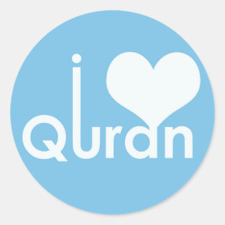 I coeur (amour) Sticker du Coran