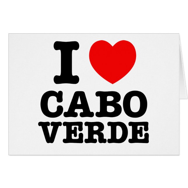 I coeur Cabo Verde (Devant horizontal)