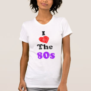 I coeur le T-shirt de cru des années 80