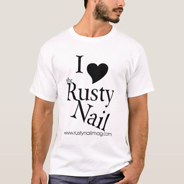 I coeur le T-shirt rouillé de clou (Devant)