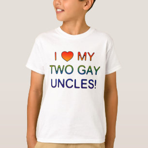 I (coeur) mes deux oncles gais ! T-shirt