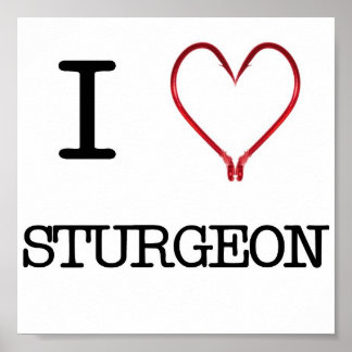 I [Coeur] Poster de l'esturgeon