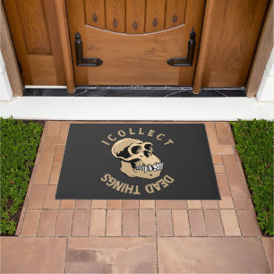 I Collect Dead Things Funny Taxidermist Stuffing   Doormat
