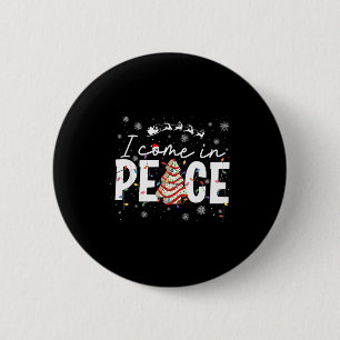 I Come In Peace Couple Matching Ugly Christmas Swe 2 Inch Round Button