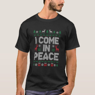 I Come In Peace Couple Matching Ugly Sweater Chris
