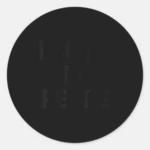 I Come In Peace - I'm Peace Funny Couple Tee Wife  Classic Round Sticker