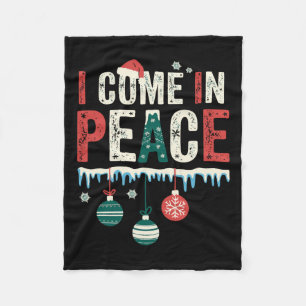 I Come In Peace I'm Peace Funny Matching Couple Ch Fleece Blanket