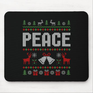 I Come In Peace I'm Peace Matching Couple Christma Mouse Pad