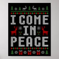 I Come In Peace I'm Peace Matching Couple Christma