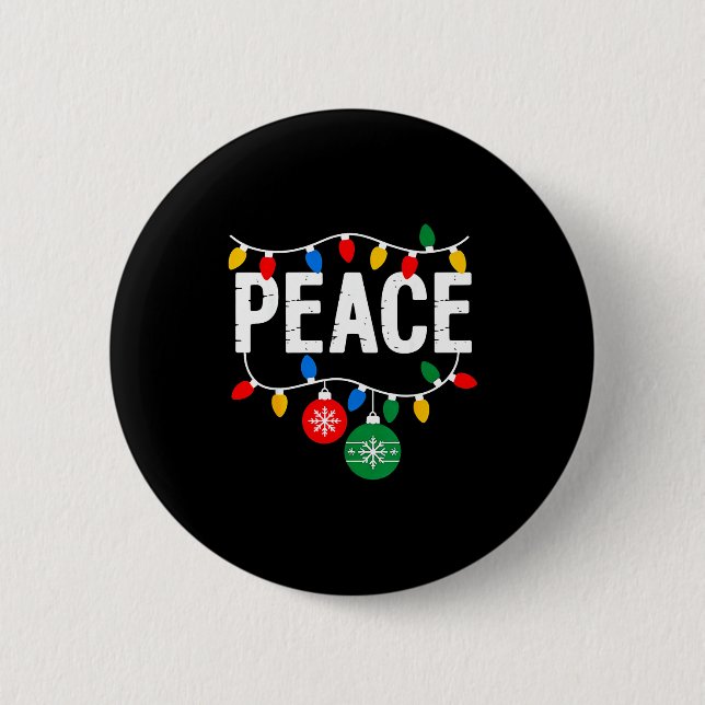 I Come In Peace Matching Family Christmas Couple  2 Inch Round Button (Front)