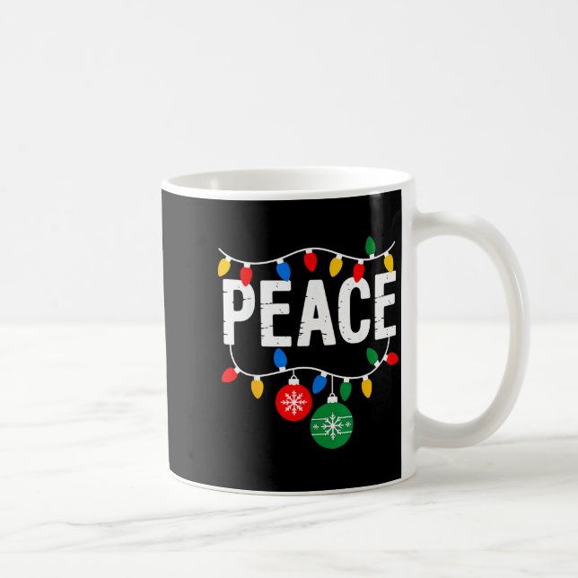 I Come In Peace Matching Family Christmas Couple  Coffee Mug (Right)
