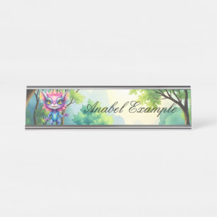 I Come in Peace… Probably.  Desk Name Plate