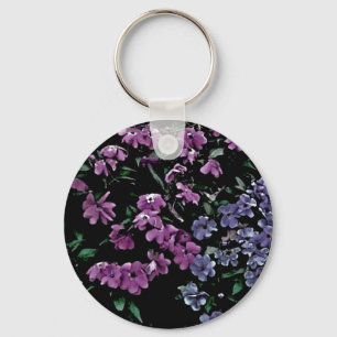 I Come to the Garden Alone Floral Keychain