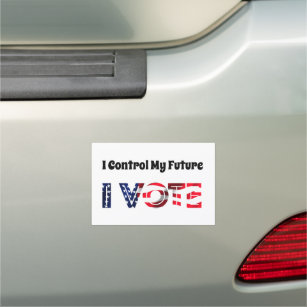 I Control My Future - I Vote Car Magnet