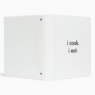 i cook.i eat. binder