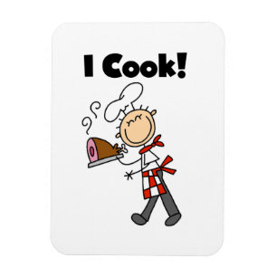 I Cook - Male Chef Magnet