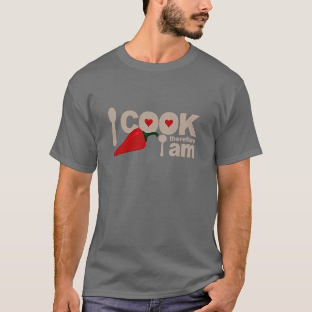 I cook shirt - choose style & colour (Front)
