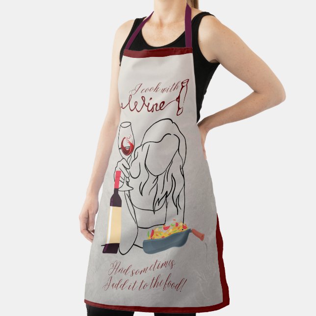 I Cook with Wine… Apron (Insitu)