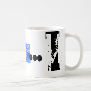 I Cool de la typographie Monogramme Grunge Mug