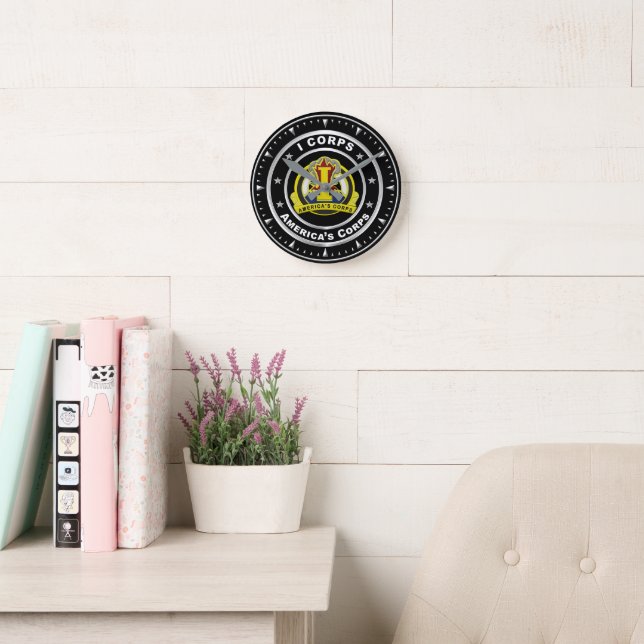 I Corps “America’s Corps”  Round Clock (Reading Room)