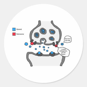 I could antagonize you classic round sticker