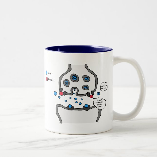 I could antagonize you Two-Tone coffee mug (Right)