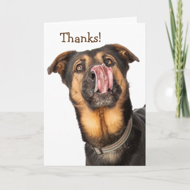 I Could Kiss You Thank You Card (Front)