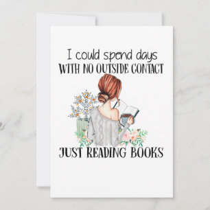 I Could Spend Days With No OutSide Contact Just Re Thank You Card