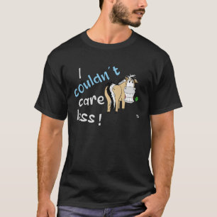 I Couldn t Care Less Fjord Horse Statement T-Shirt