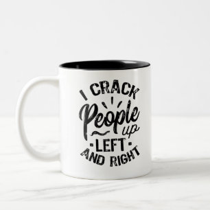I Crack People Up Two-Tone Coffee Mug