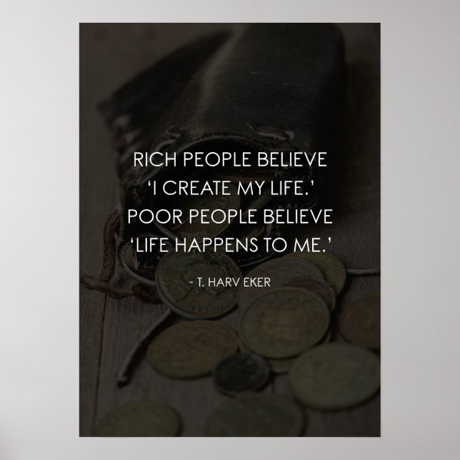 I Create My Life vs Life Happens To Me Poster (Front)